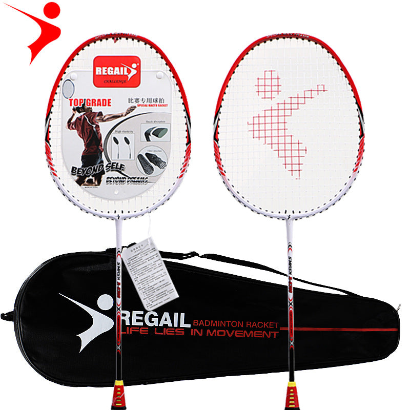 Shock-Absorbing Badminton Racket Set