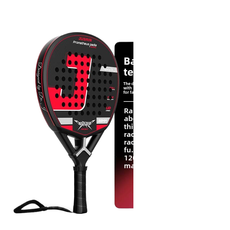 Carbon fiber Padell tennis racket