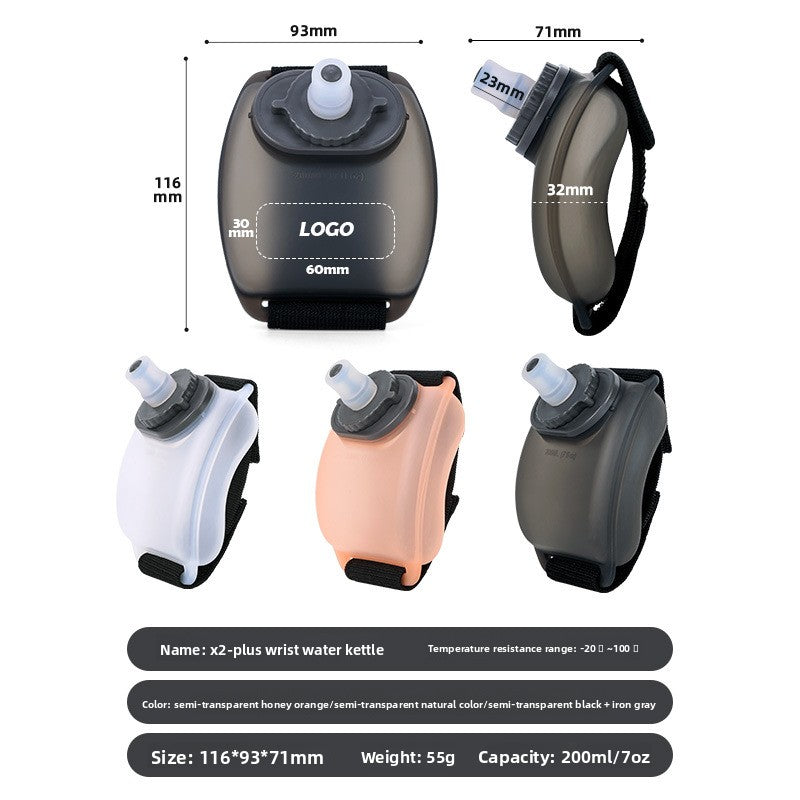 Outdoor wrist water bottle