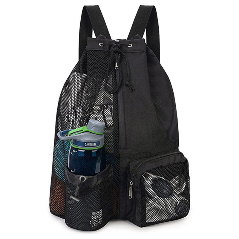 Mesh Drawstring Backpack for Swimming and Gym