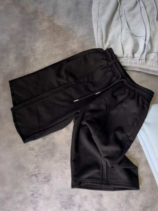 Stretch elastic waistband joggers casual pants