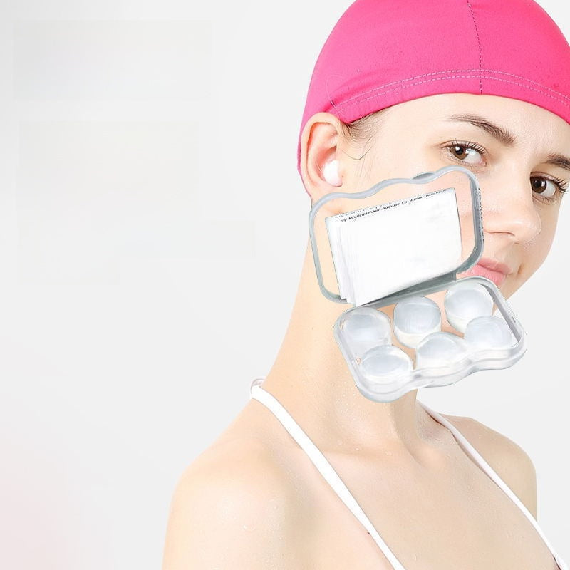 Silicone Soundproof Earplugs for Sleeping and Swimming
