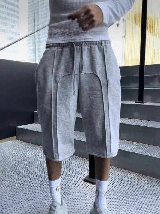 Stretch elastic waistband joggers casual pants