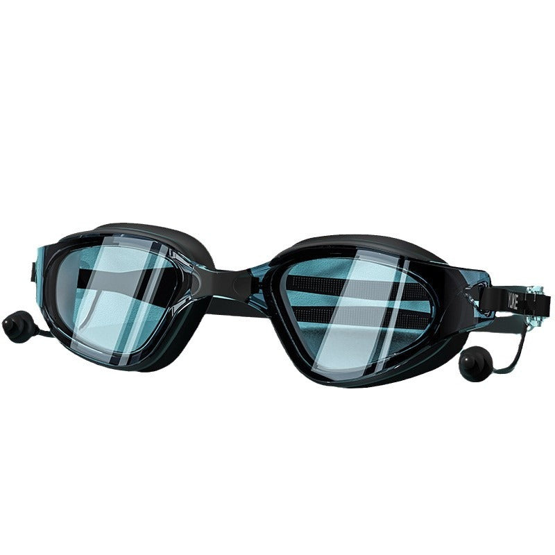Swimming Goggles Large Frame with Swimming Cap
