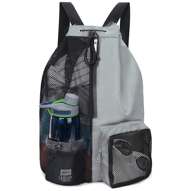Mesh Drawstring Backpack for Swimming and Gym