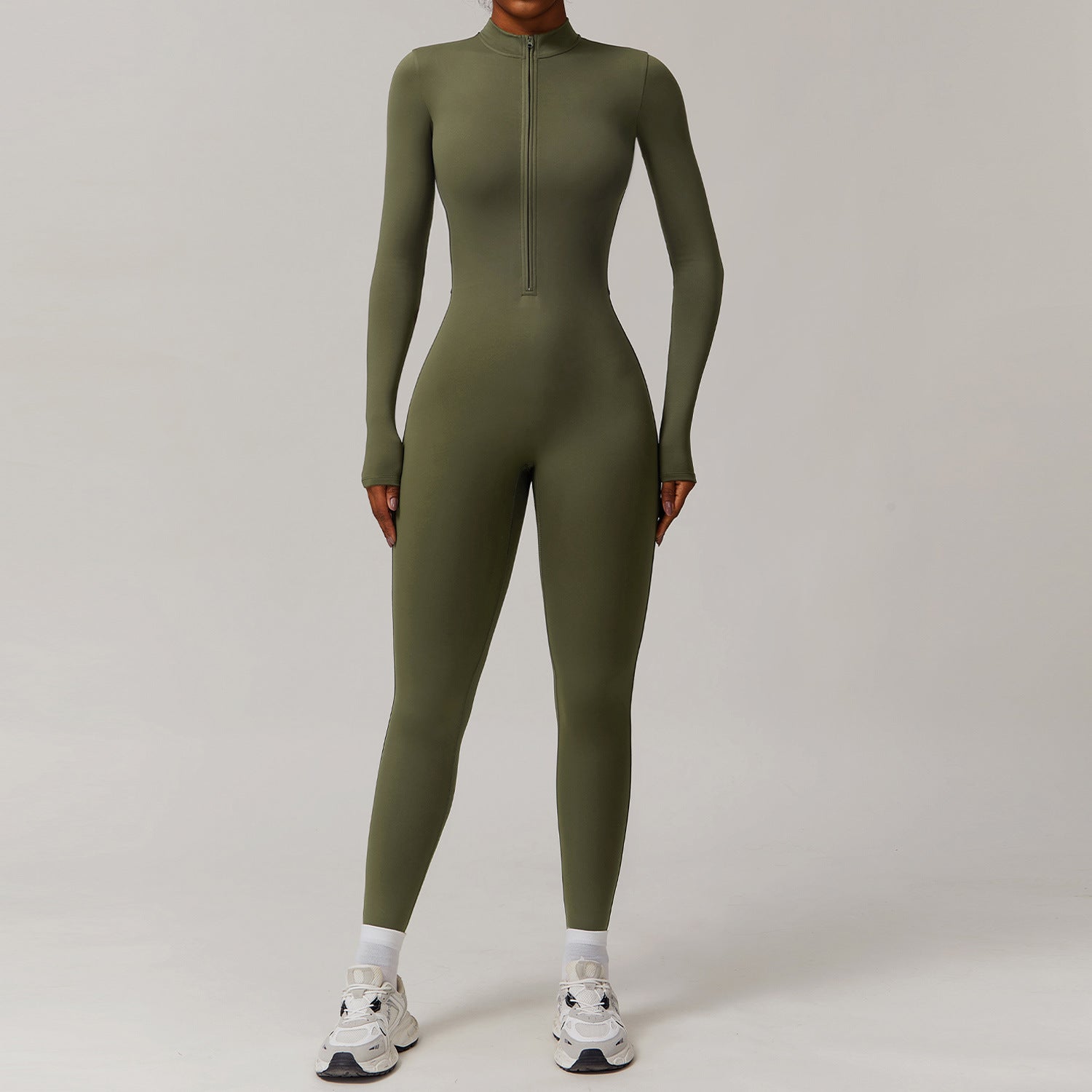 One-piece running fitness suit