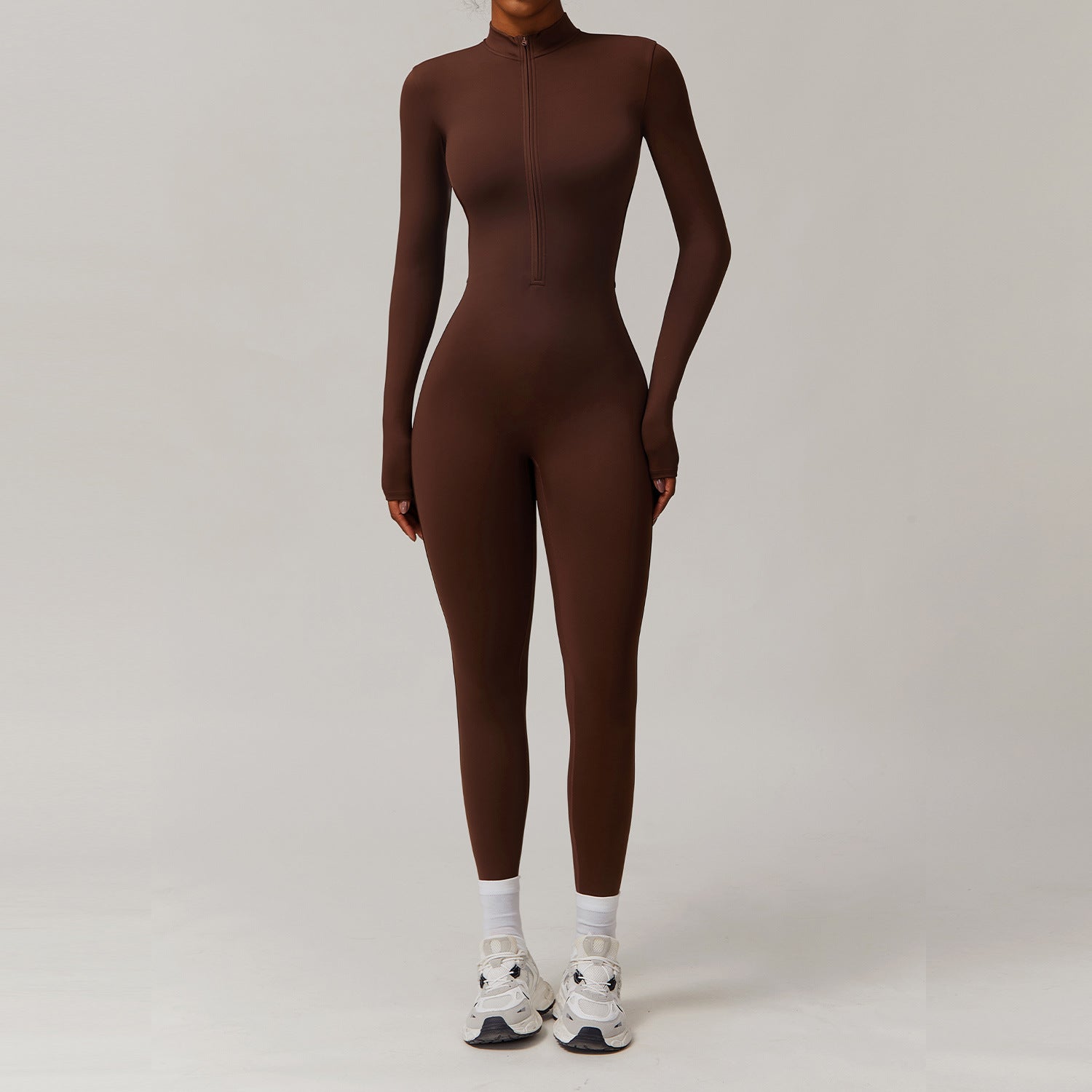 One-piece running fitness suit