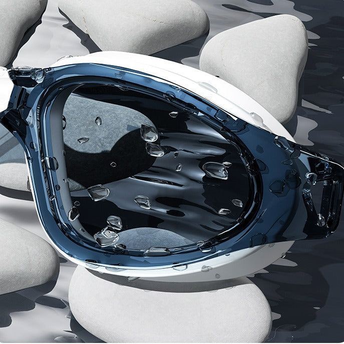 Swimming Goggles Large Frame with Swimming Cap