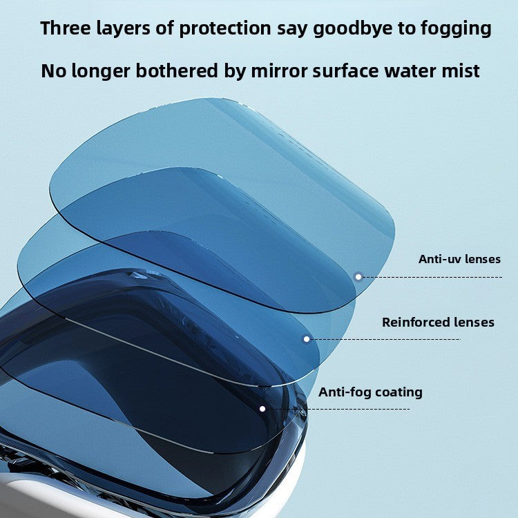 Swimming Goggles Large Frame with Swimming Cap