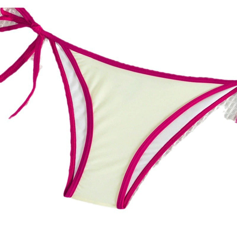 Color-matched swimming suit for women, two-piece bikini set