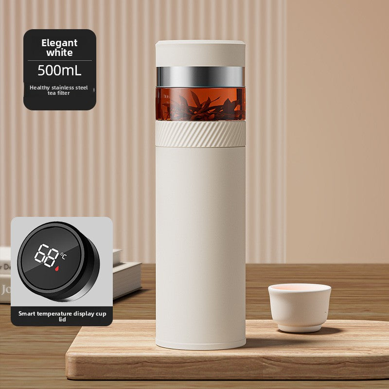 Tea and water separation insulated cup