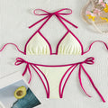 Color-matched swimming suit for women, two-piece bikini set