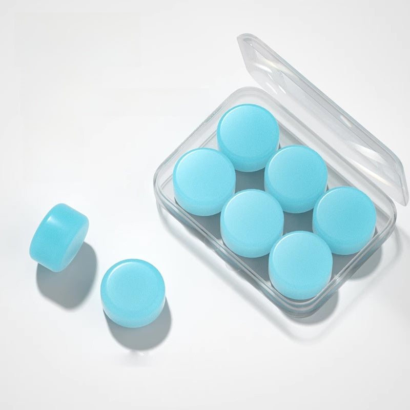 Silicone Soundproof Earplugs for Sleeping and Swimming