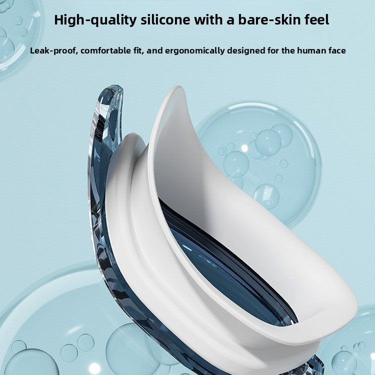 Swimming Goggles Large Frame with Swimming Cap