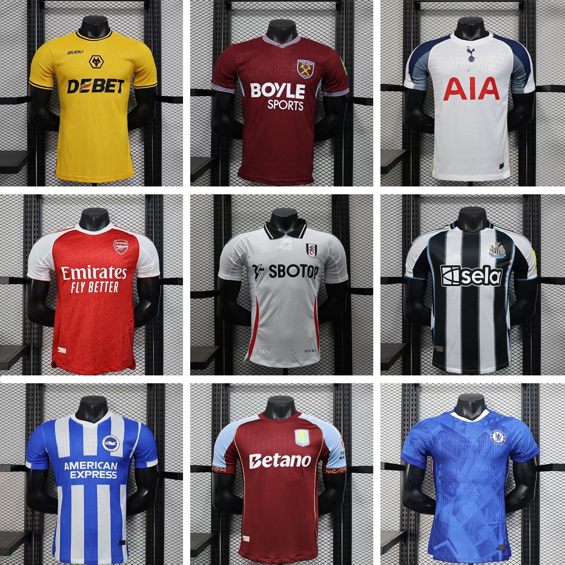 Premier League Football Jerseys 2023 - 2024 season